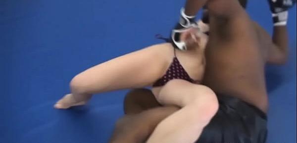 Interracial MMA Mixed Wrestling - Male vs Female